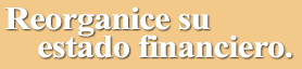 Reorganice su estado financiero.